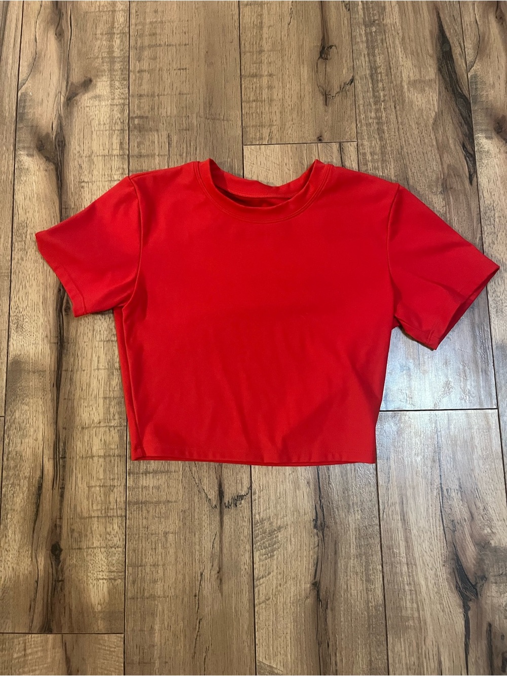 Classic Red Crop Top for Women